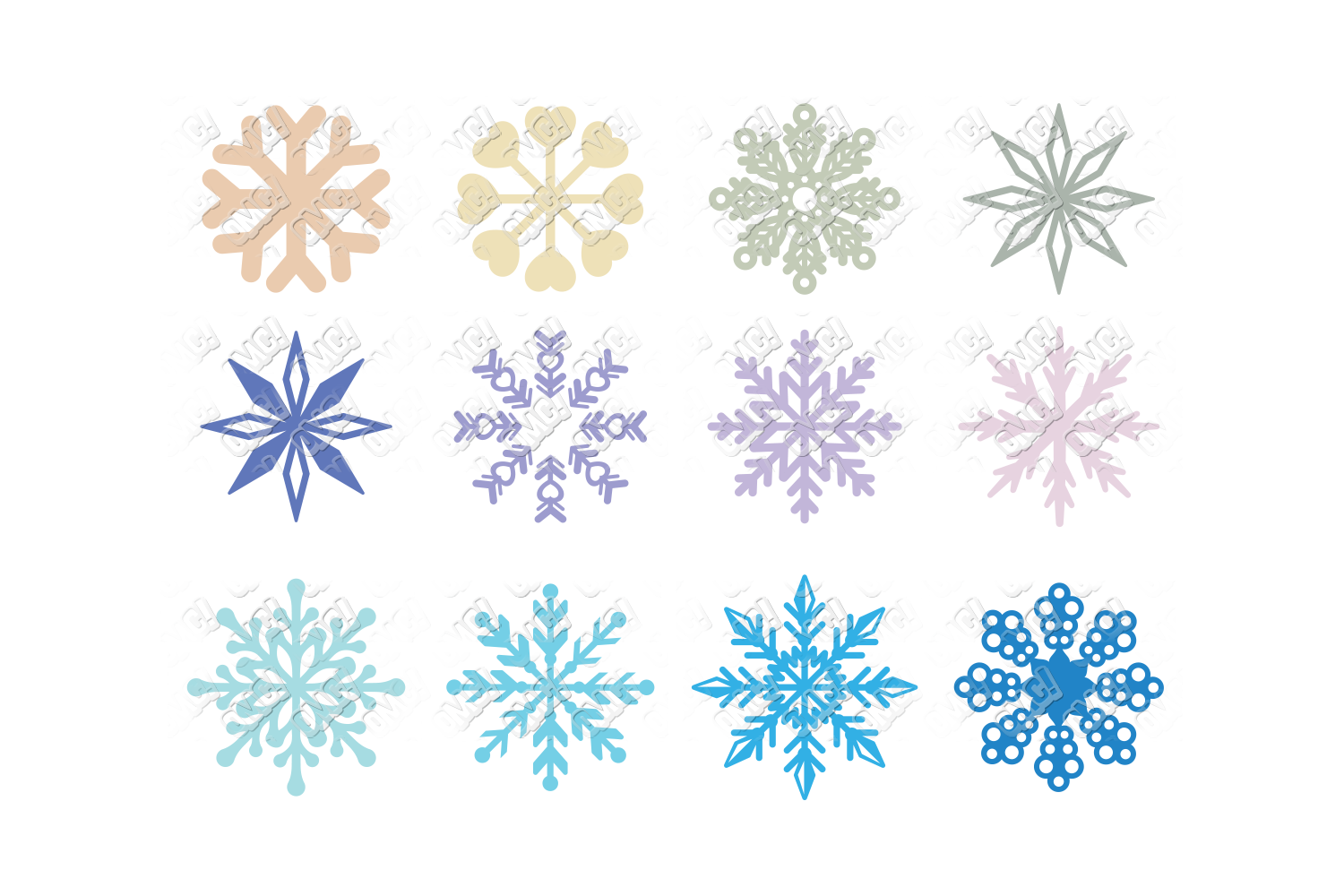 Download Snowflake SVG Bundle Monogram in SVG, DXF, PNG, EPS, JPEG (146866) | Cut Files | Design Bundles