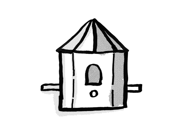 Birdhouse Cartoon Drawing (360157) Illustrations Design Bundles