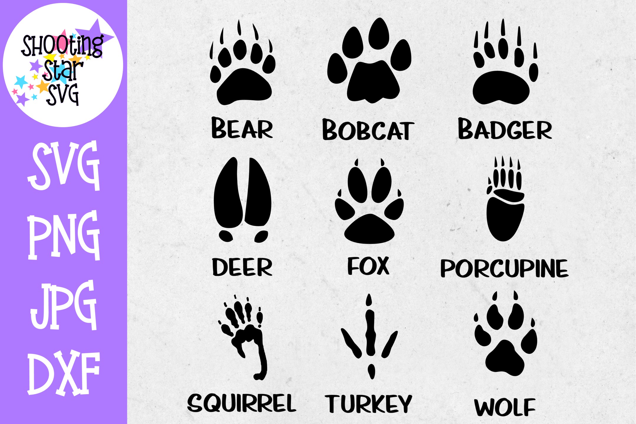 Download Animal Tracks - Animal Paw Prints - Children's SVG
