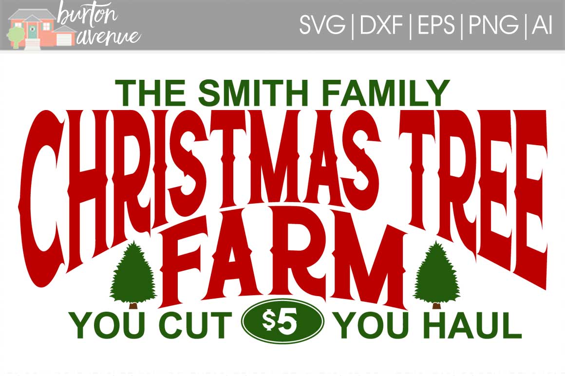 Christmas Tree Farm SVG File (127013) | SVGs | Design Bundles