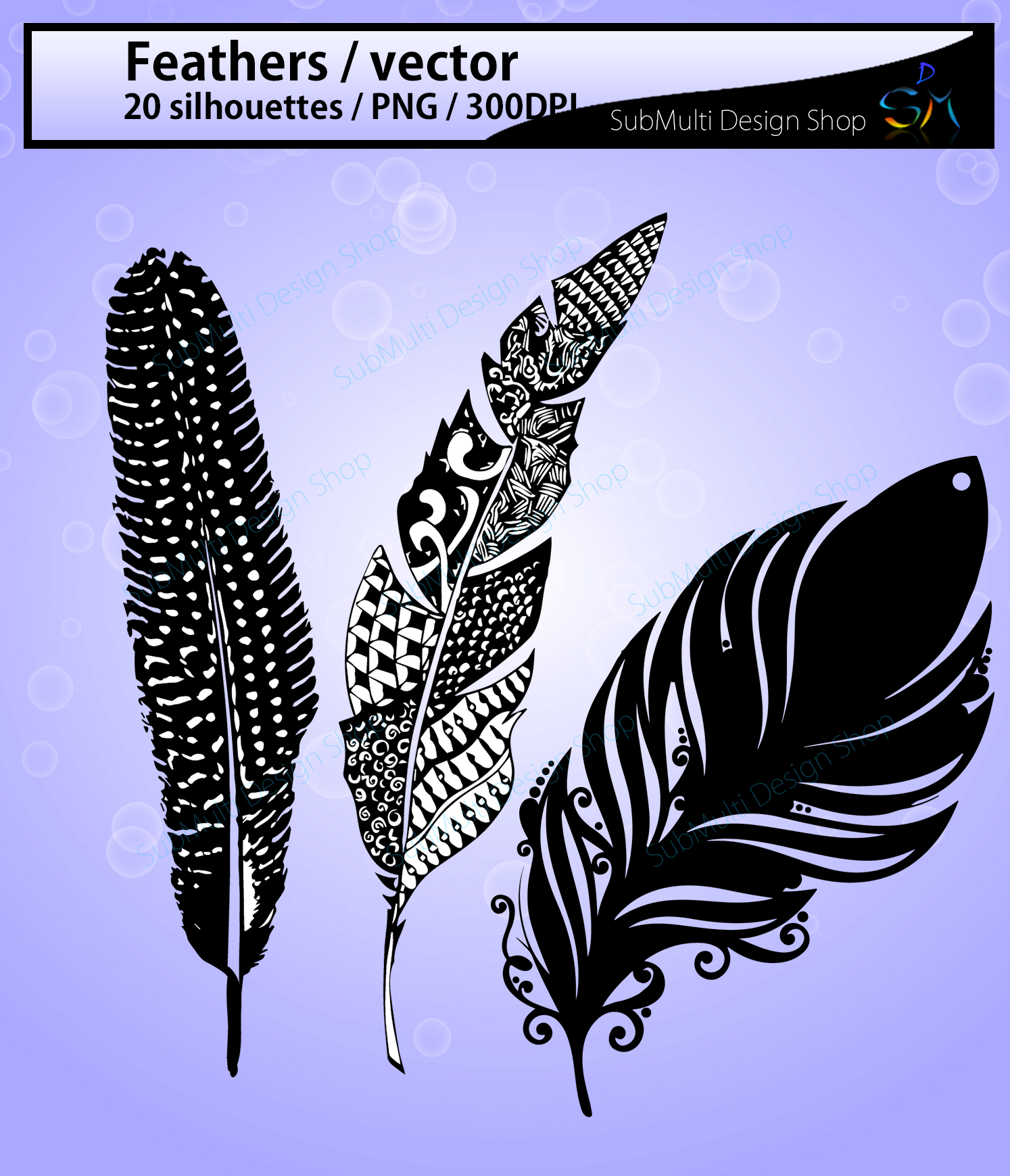 feather silhouette SVG / Feathers / feather clipart ...