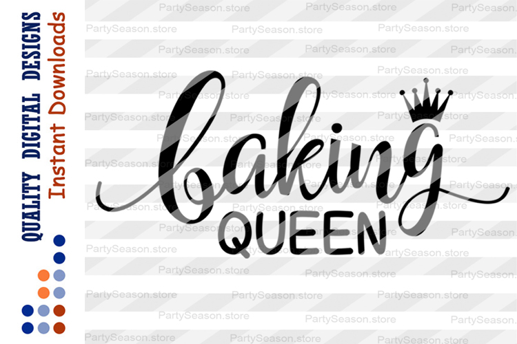 Baking Queen svg Mother's day SVG files Mom birthday gifts