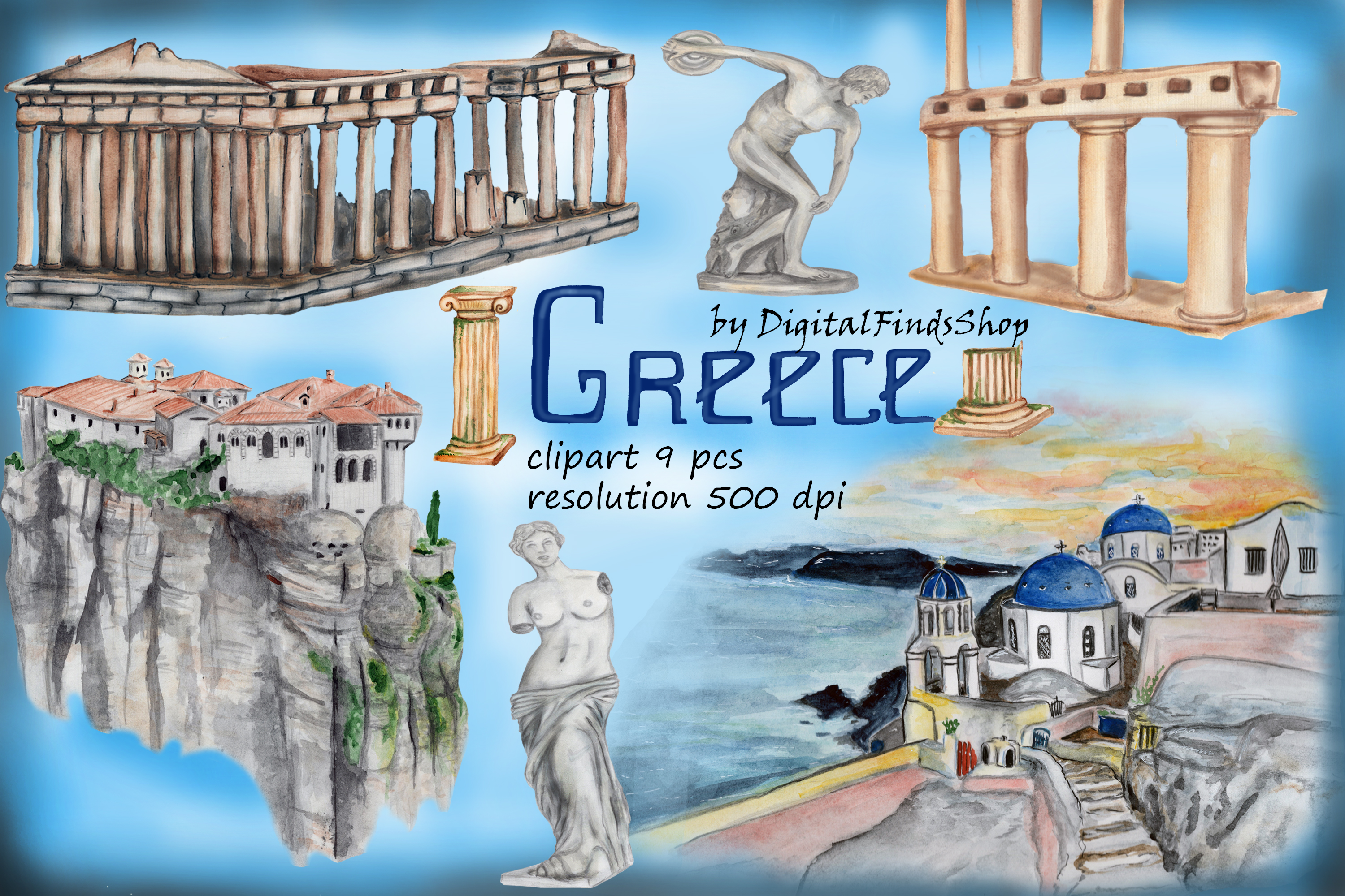 Греция клипарт