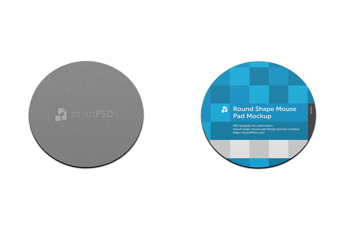 Download Round Shape Mouse Pad Design Mockup (21152) | Mock Ups ...