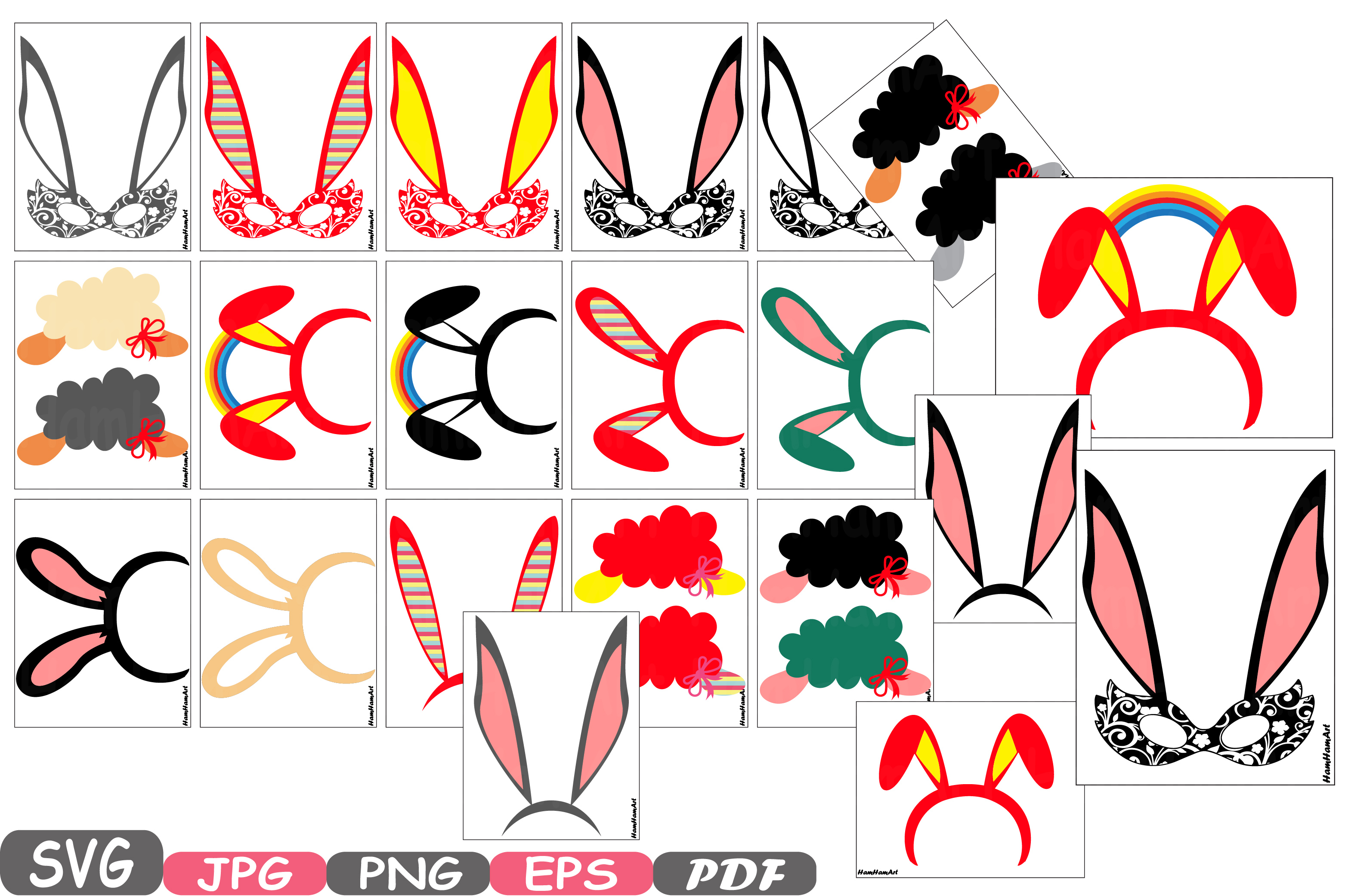 Download Easter Props Props Photo Booth Cutting Files svg Party ...