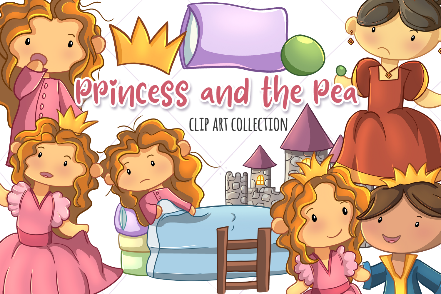 Princess and the Pea Story Book Collection (88915) | Illustrations