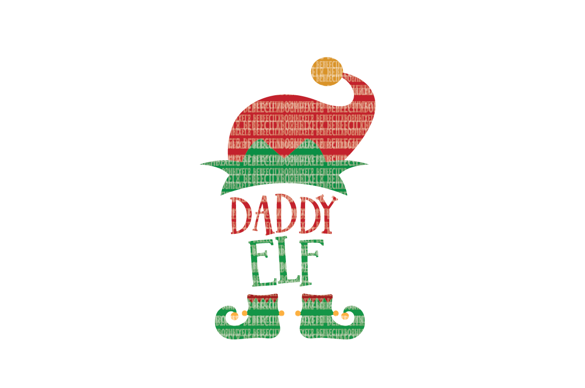 Christmas SVG File, Daddy Elf, SVG Files for Cameo and Cricut Design