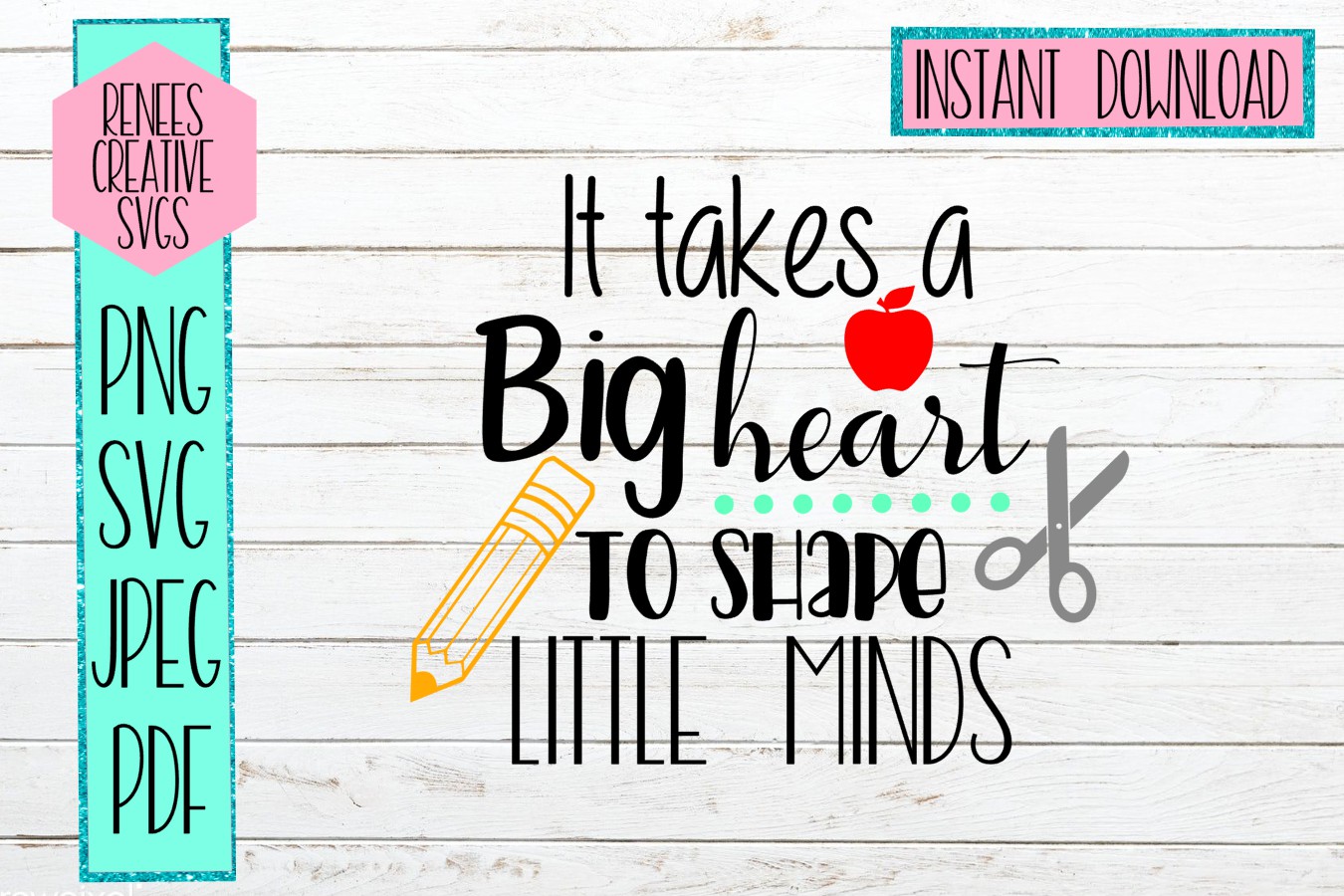 It takes a big heart to shape little minds | Teacher Quote