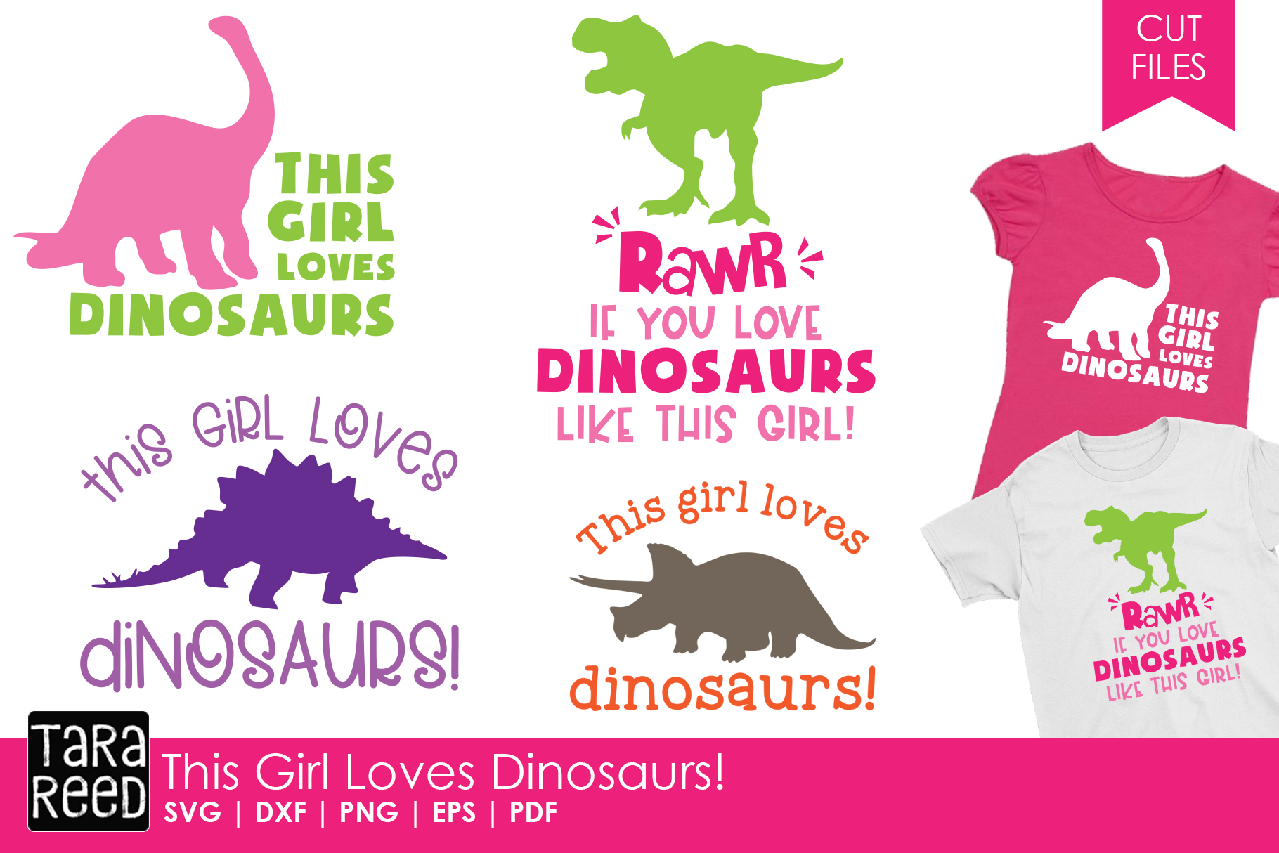 This Girl Loves Dinosaurs Dinosaur Svg And Cut Files 8672