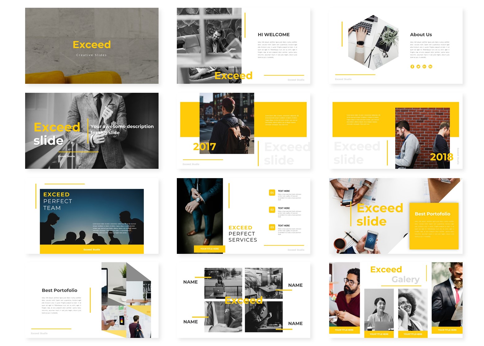 Exceed - Powerpoint Template (329286) | Presentation Templates | Design ...