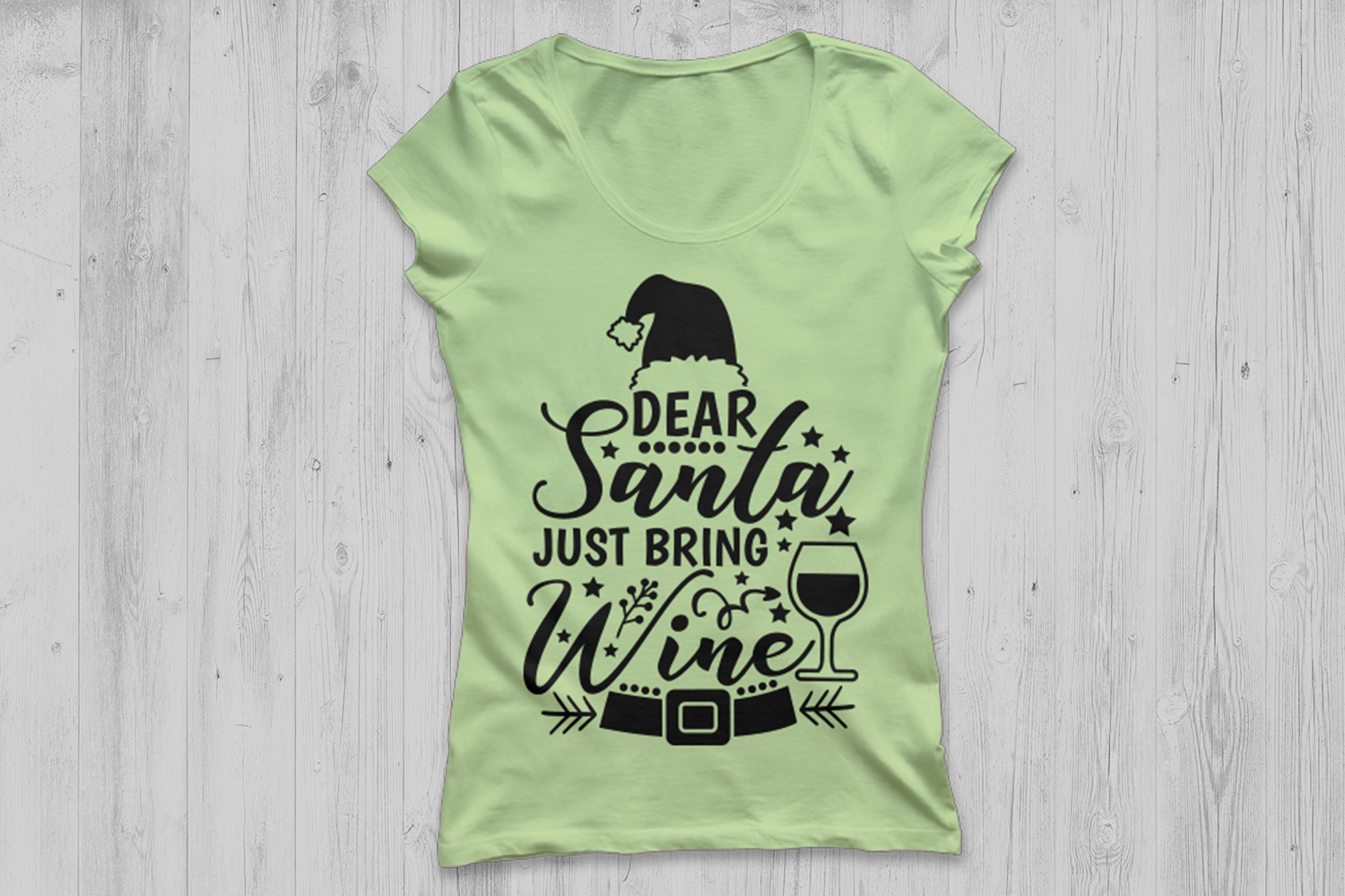 dear santa just bring wine shirt