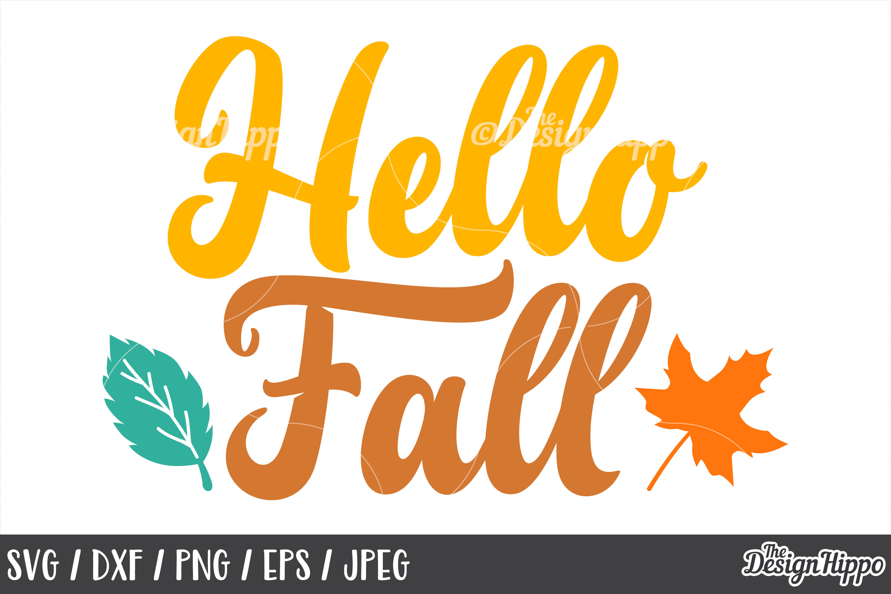 Fall, SVG, Hello Fall, Autumn, October, Leaves, Fall Yall (140247 