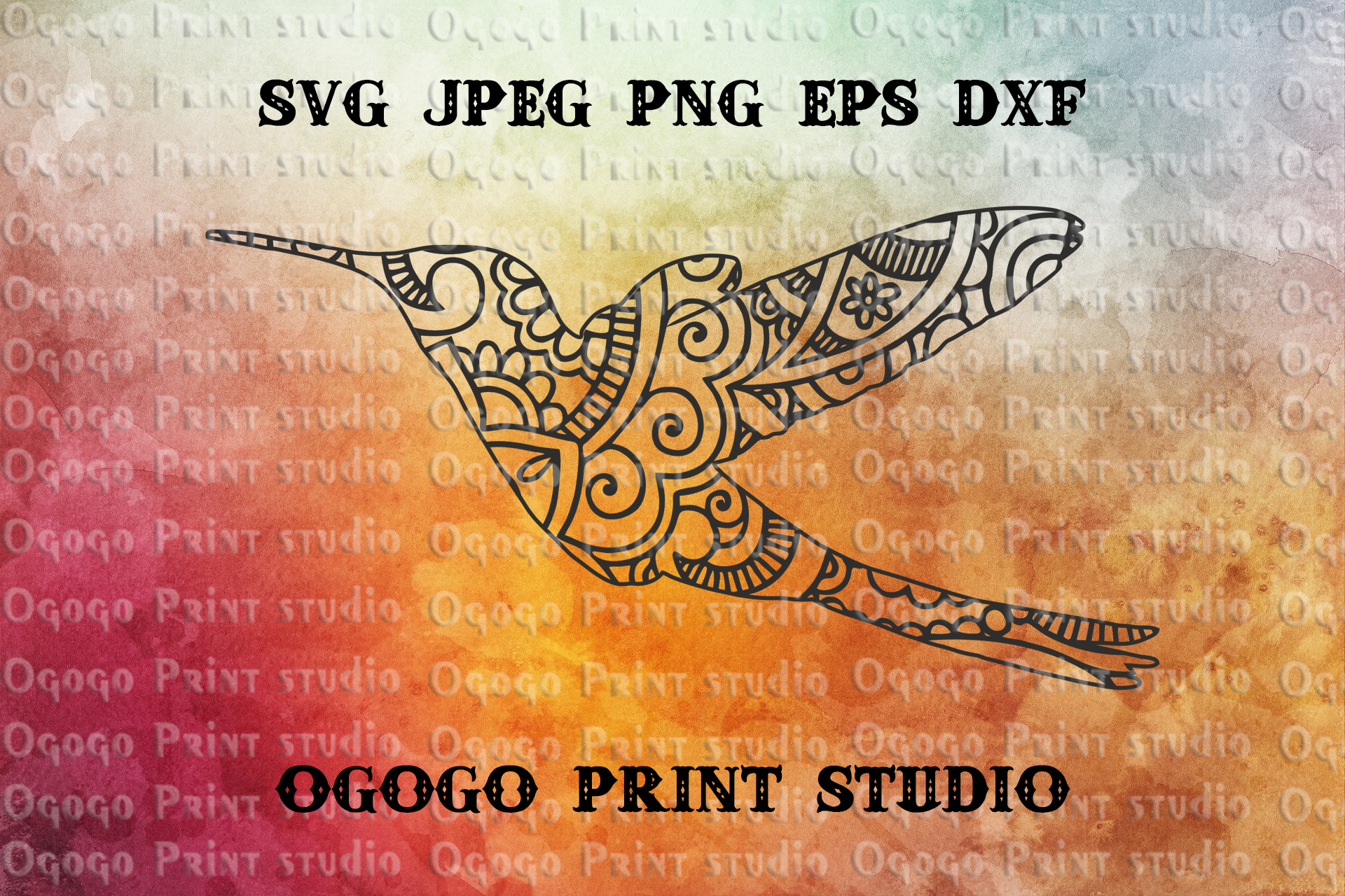 Download Hummingbird Mandala Svg Free For Cricut - Layered SVG Cut File