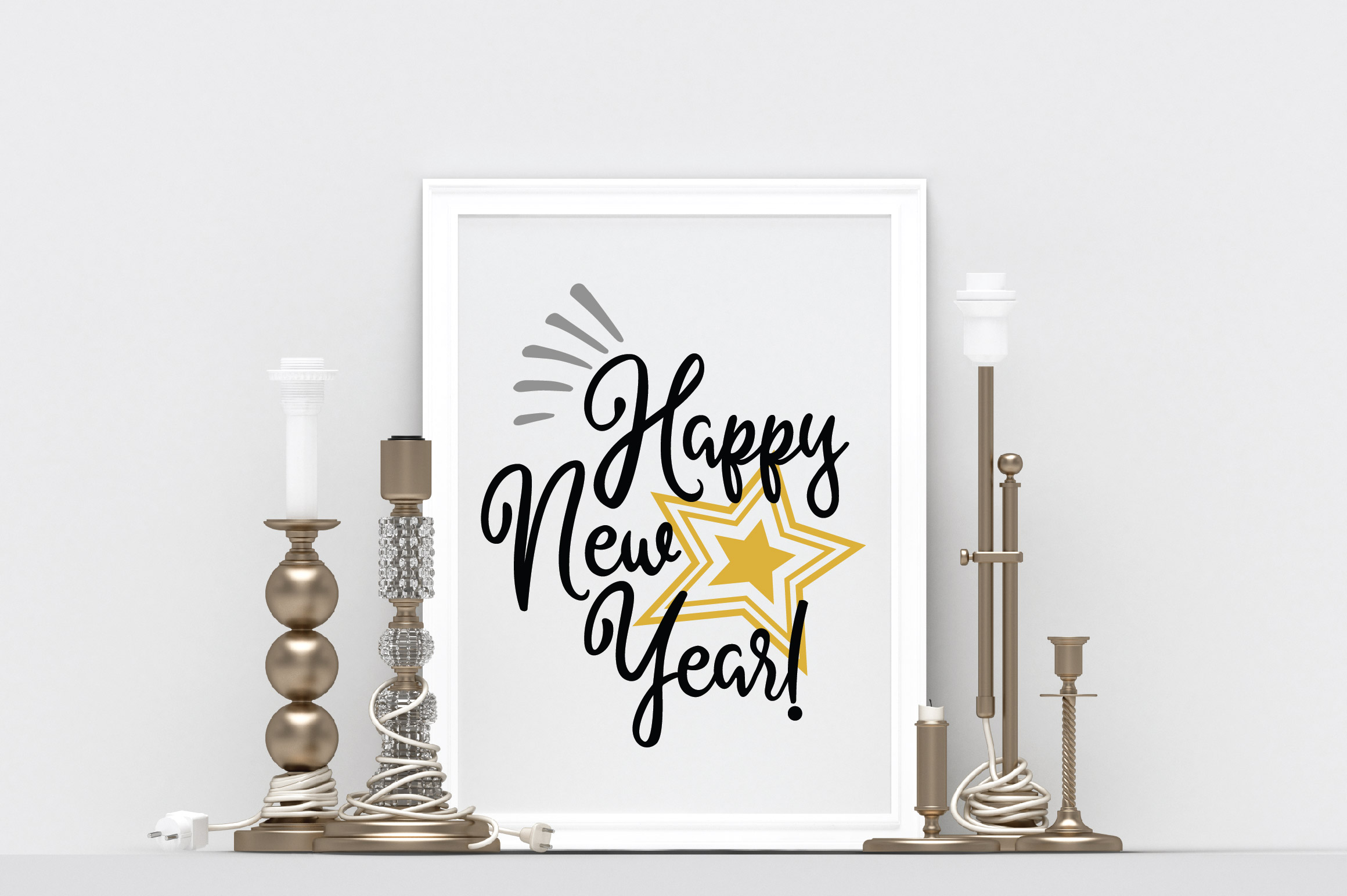 Download Happy New Year SVG Cut File - New Year's SVG DXF EPS PNG