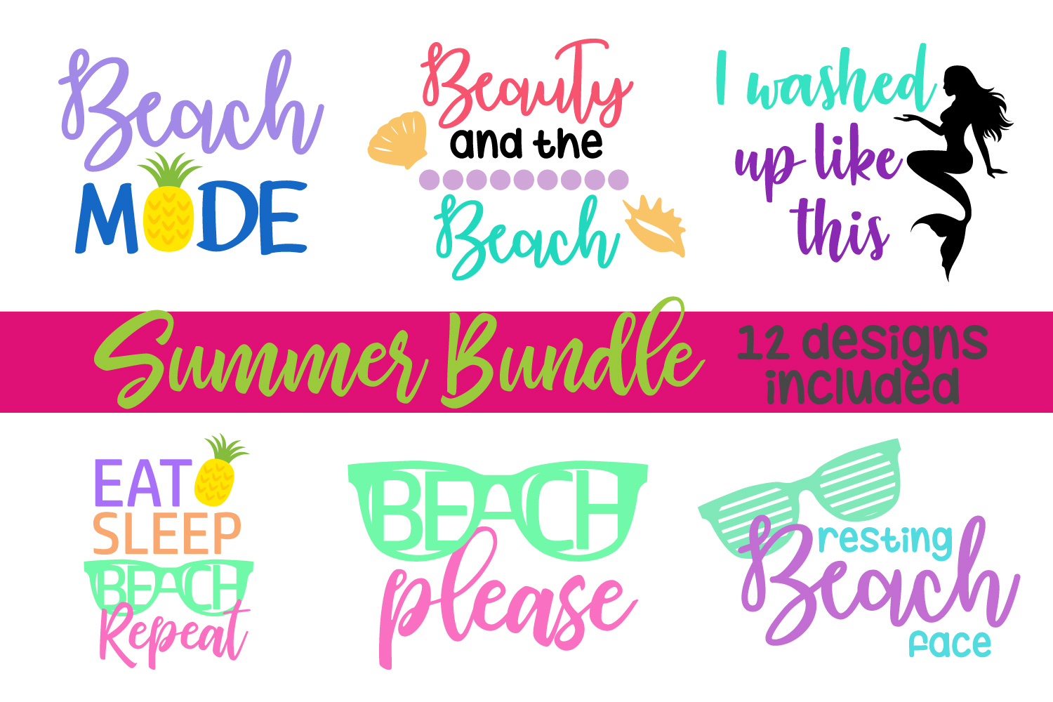 Download Summer SVG Bundle, Beach SVG, Cuttable File