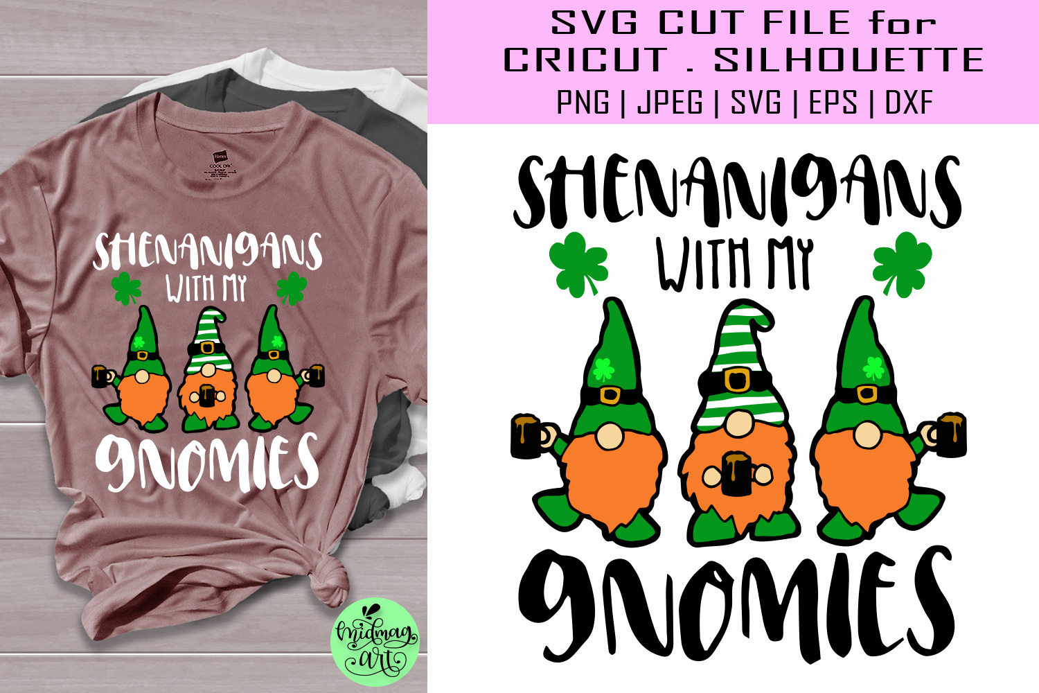 Download Shenanigans with my gnomies svg, st patricks day shirt svg