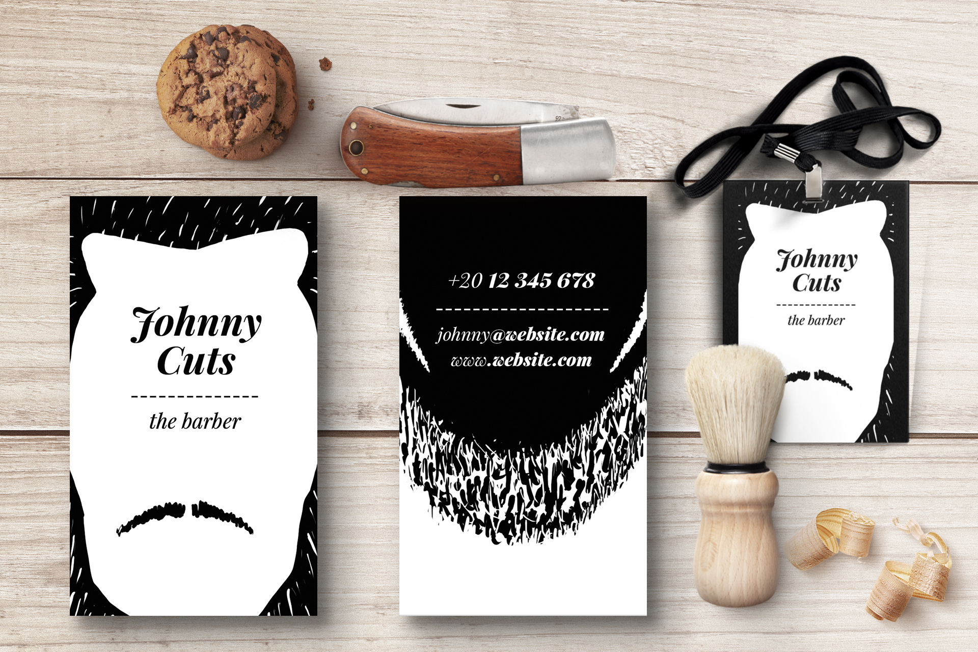 Free Barber Business Card Template