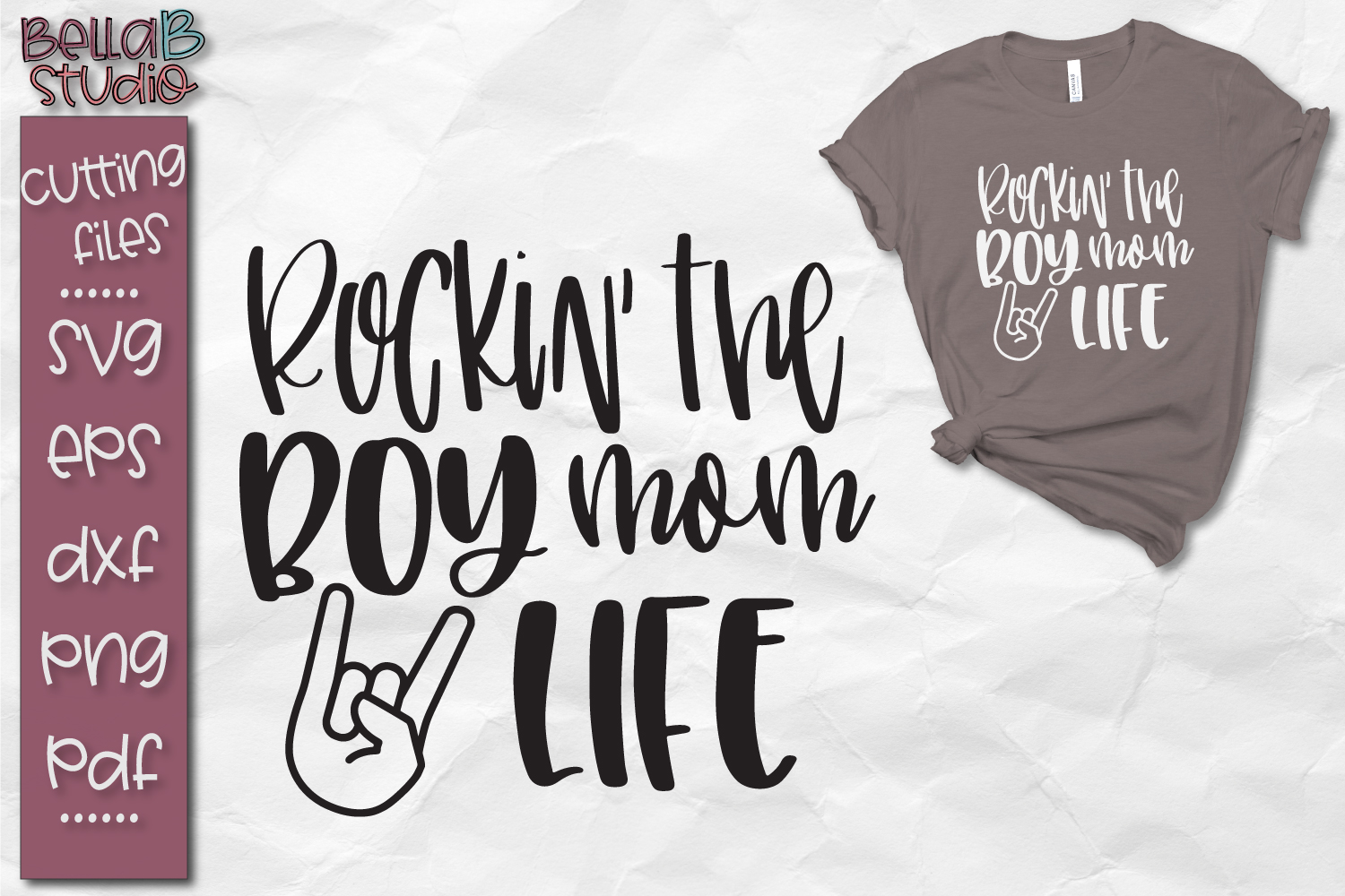 Download Rockin' The Boy Mom Life SVG, Boy, Mom, Mama SVG (97129) | SVGs | Design Bundles