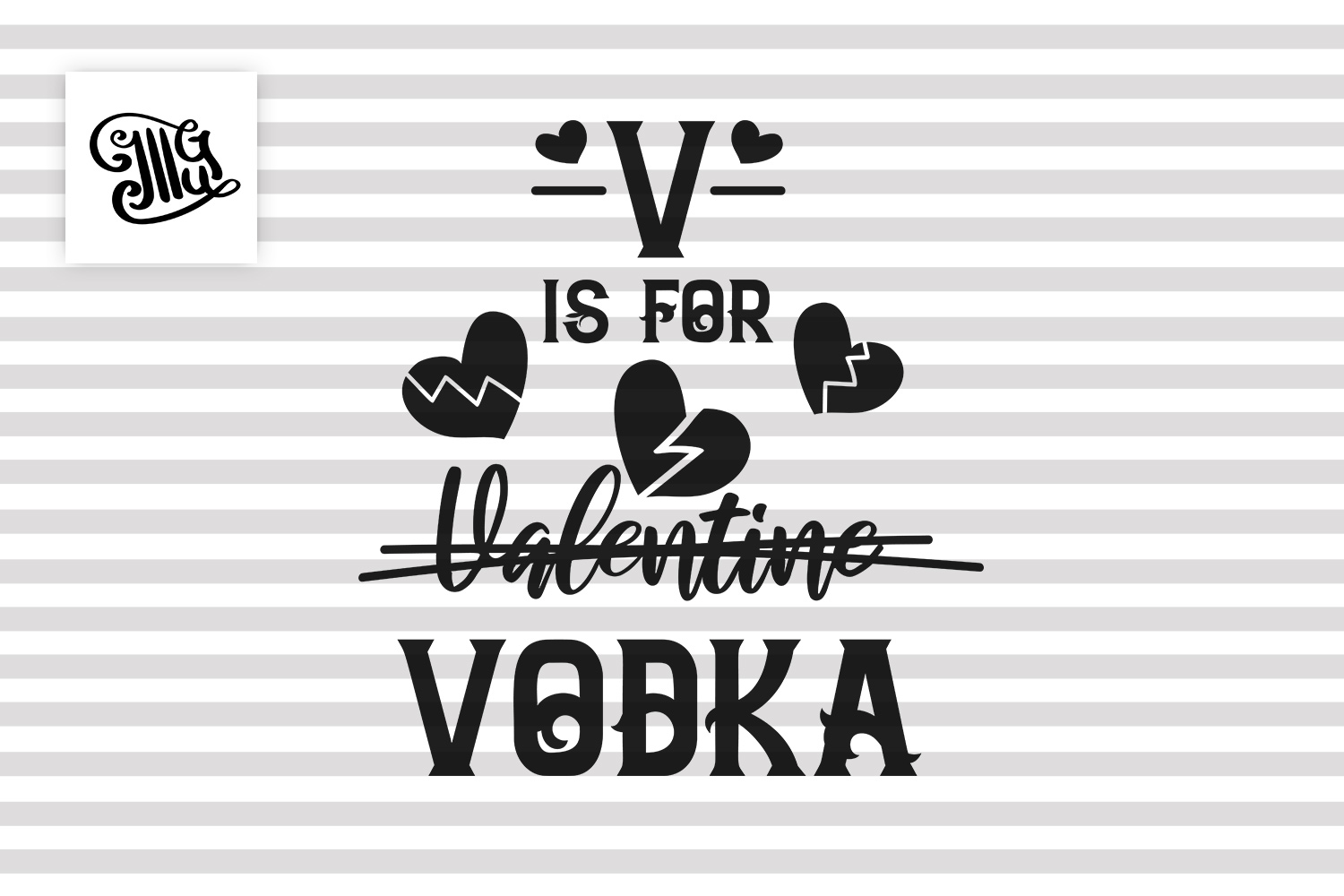 Anti Valentine's Day svg for girls and boys