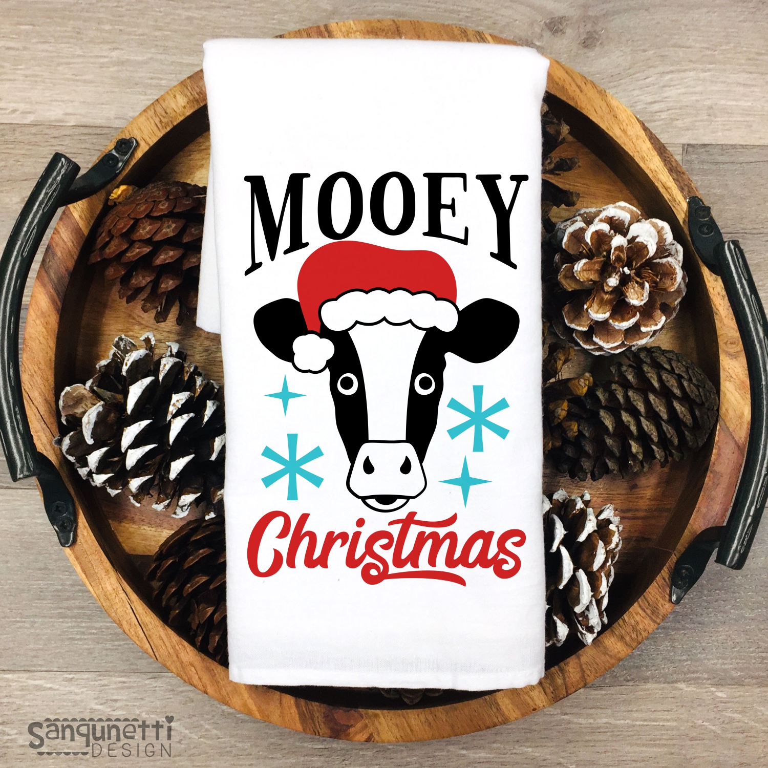 Download Mooey Christmas cow svg, Farm holiday cut file