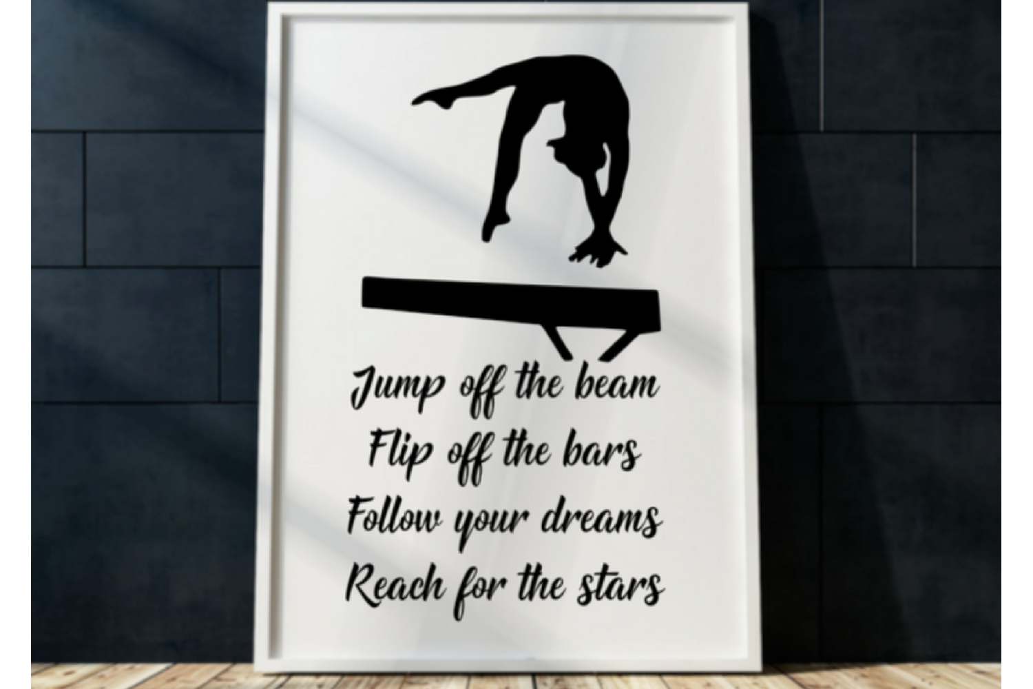 Gymnastics wall art print Printable poster Gymnast decor