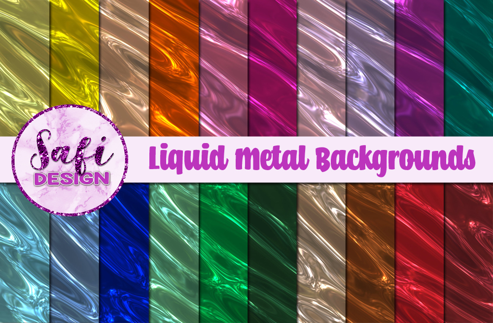 Liquid Metal Backgrounds