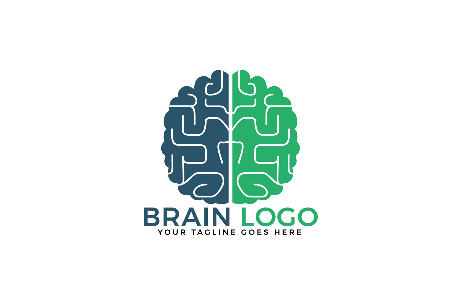 Creative brain logo design. (319858) | Logos | Design Bundles