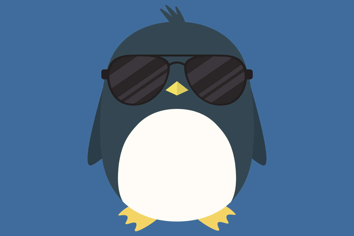 Download Cool Penguin SVG Cut Files, Baby Boy Penguin, Winter, Shades (369974) | SVGs | Design Bundles