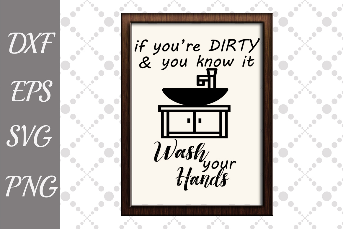 Bathroom Sign Svg, FUNNY BATHROOM SVG, Home Decor Svg (209688) SVGs