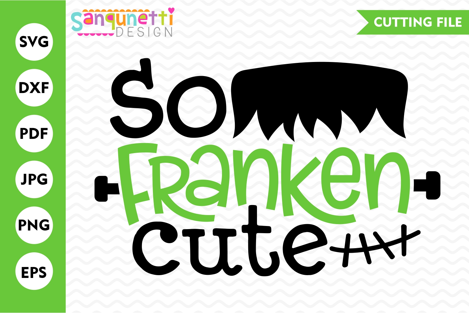 Download So Franken cute SVG, Frankenstein Halloween cut file