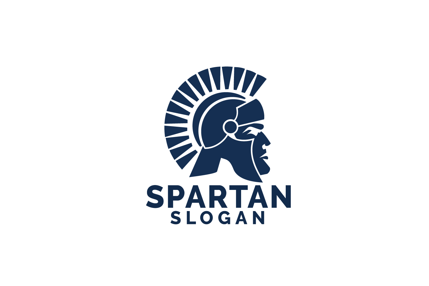 Spartan logo design. Antiques Spartan warrior vector design.