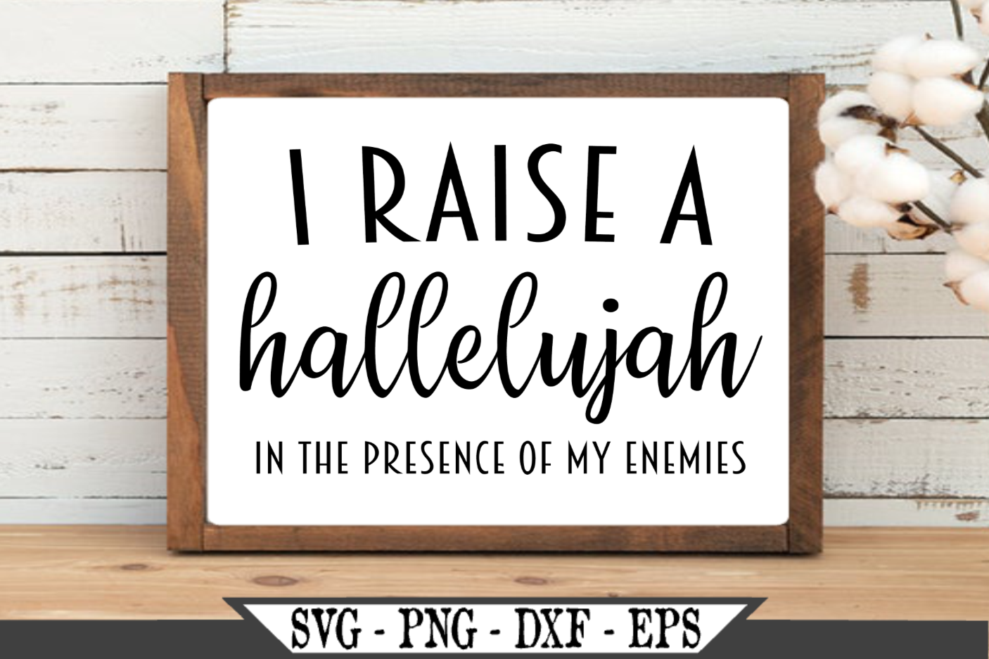 Download I Raised A Hallelujah SVG