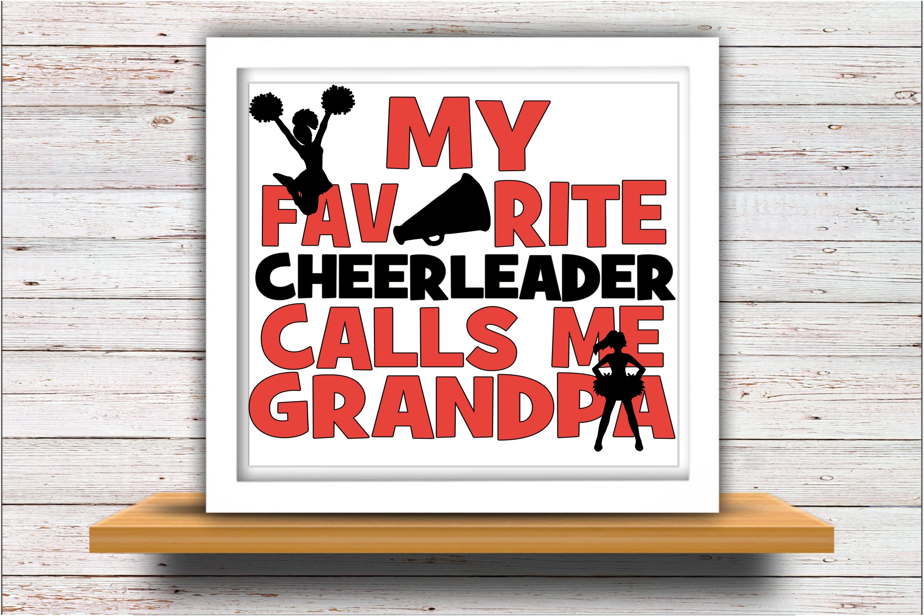 Download Cheer SVG DXF JPEG Silhouette Cameo Cricut Grandpa papa