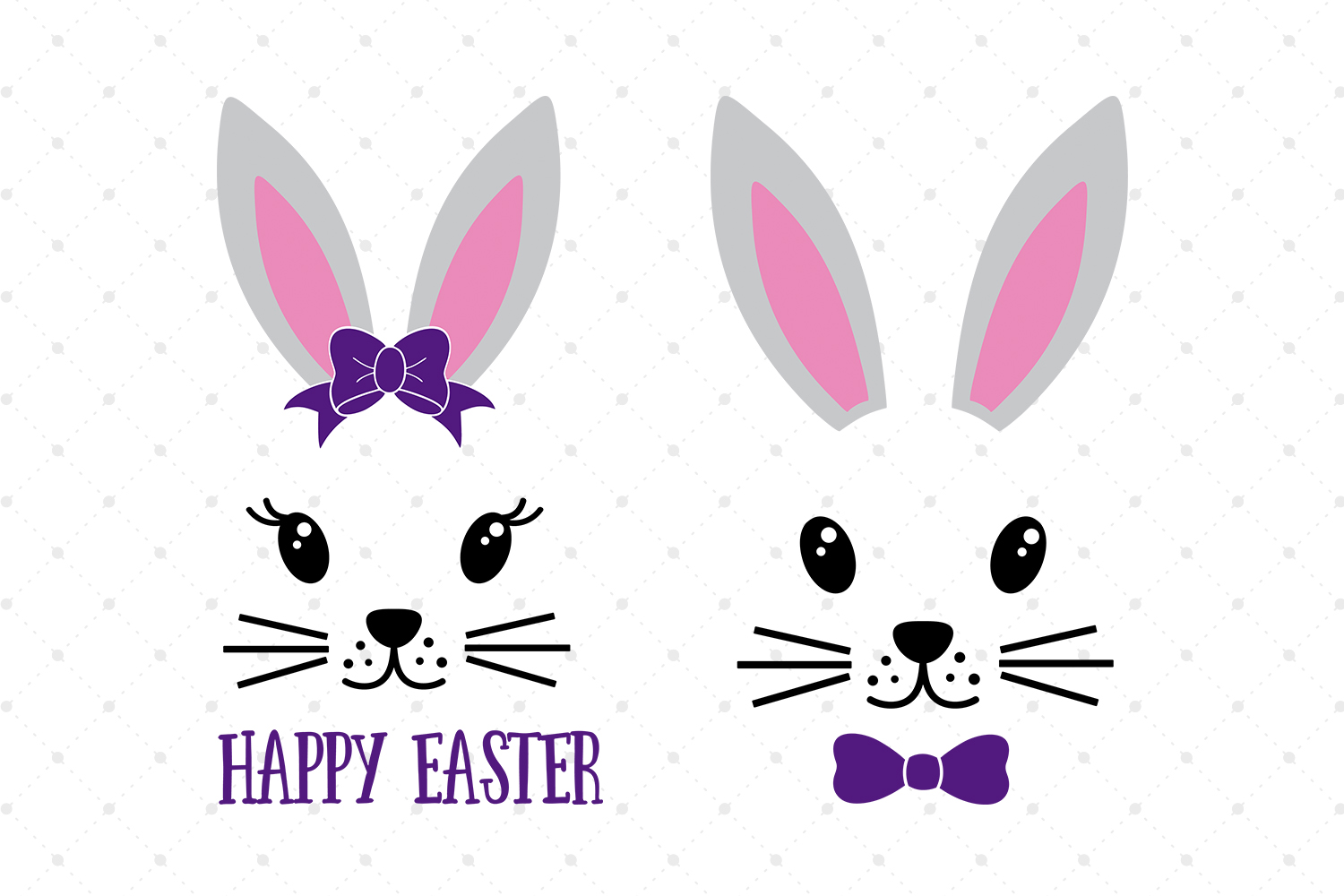 Easter Bunny Svg Cut File For Cricut Silhouette, (1209026)