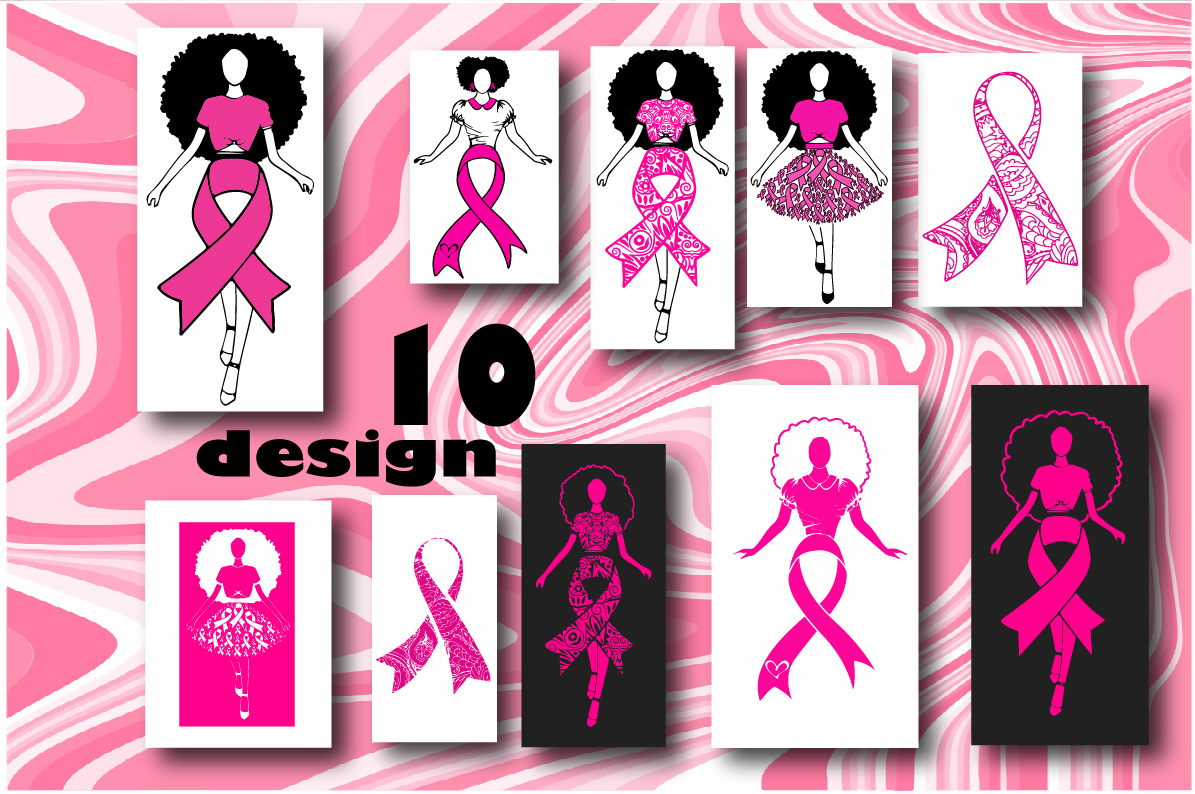 Download Breast cancer Bundle SVG 10 Designs Cancer awareness SVG