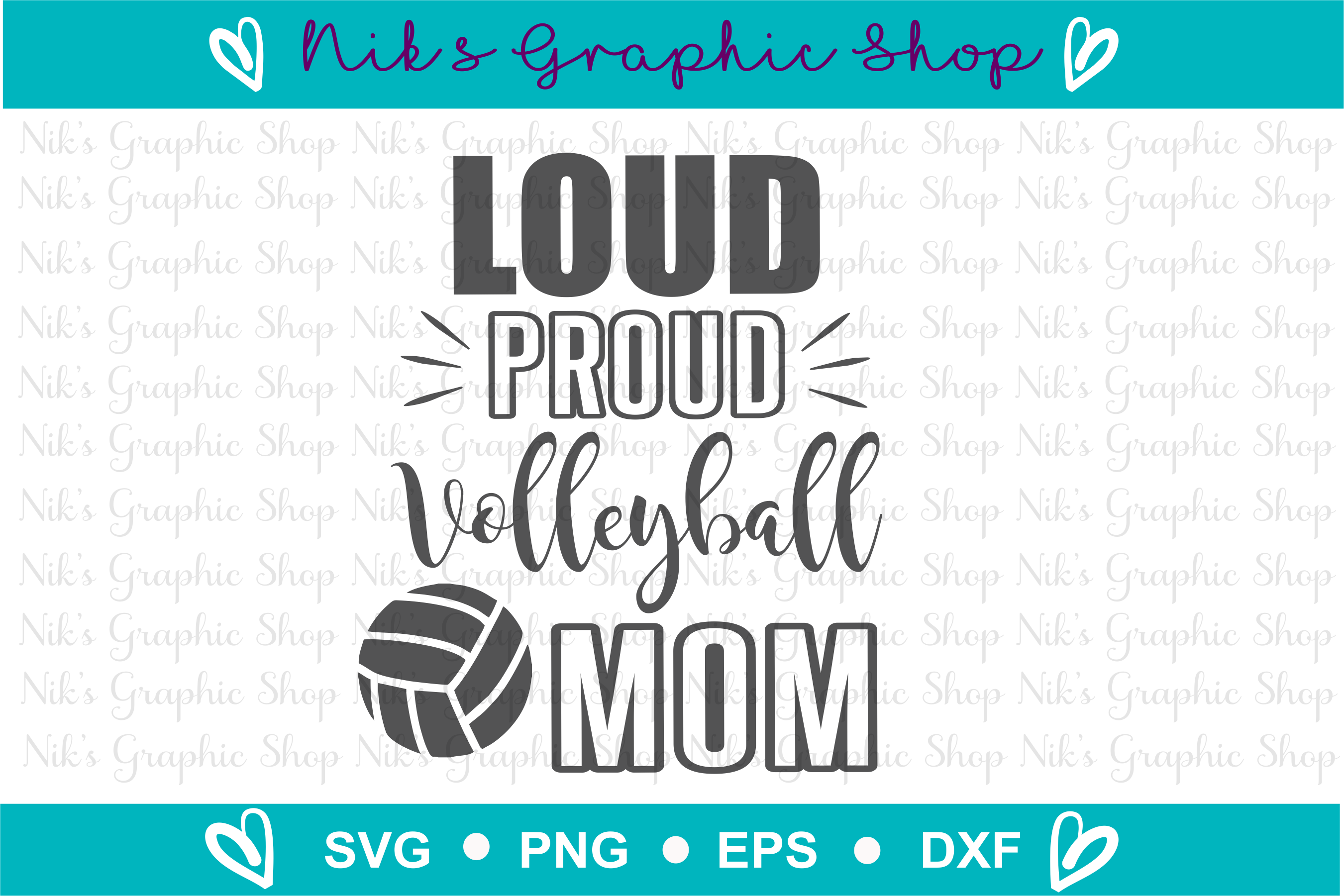 Download Volleyball Mom Svg, Volleyball Svg, Loud and Proud Svg (138628) | SVGs | Design Bundles