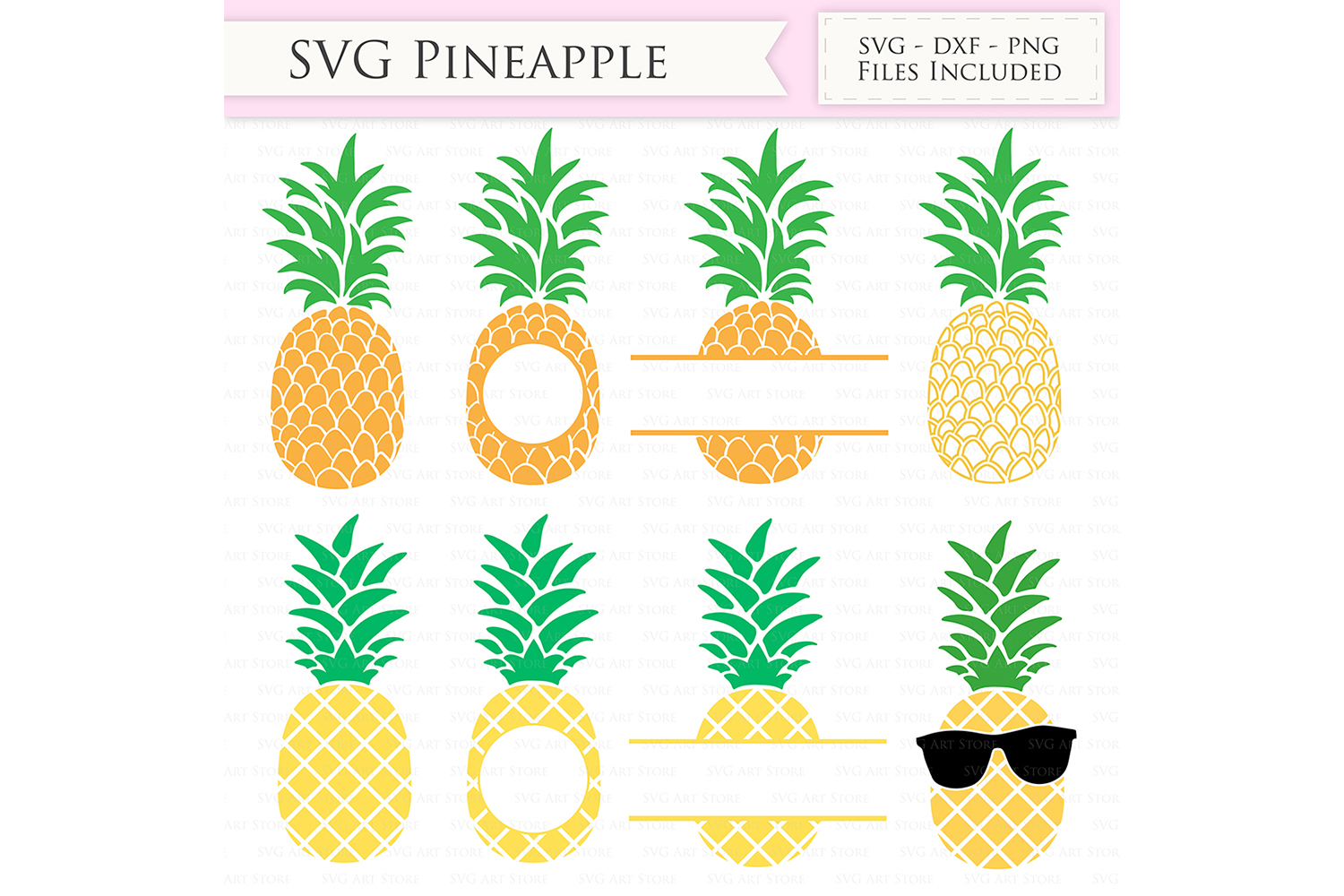 Pineapple Top SVG