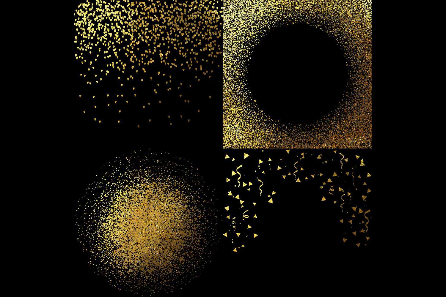 overlay with gold overlay with gold