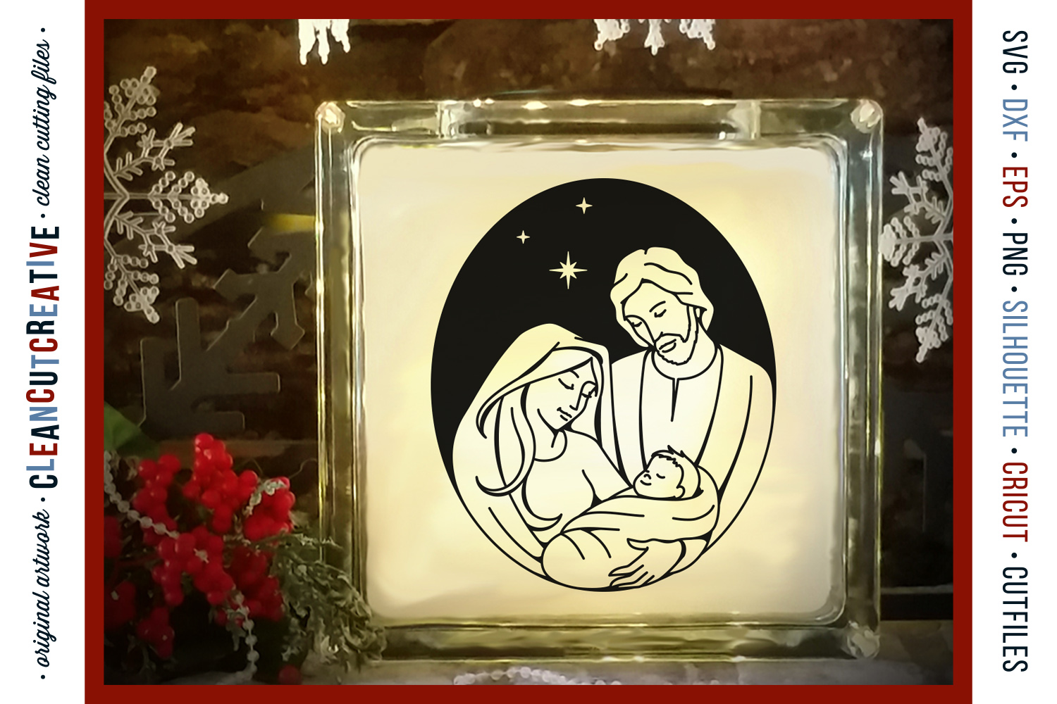 Christmas Nativity Design - Holy Family - Baby Jesus SVG