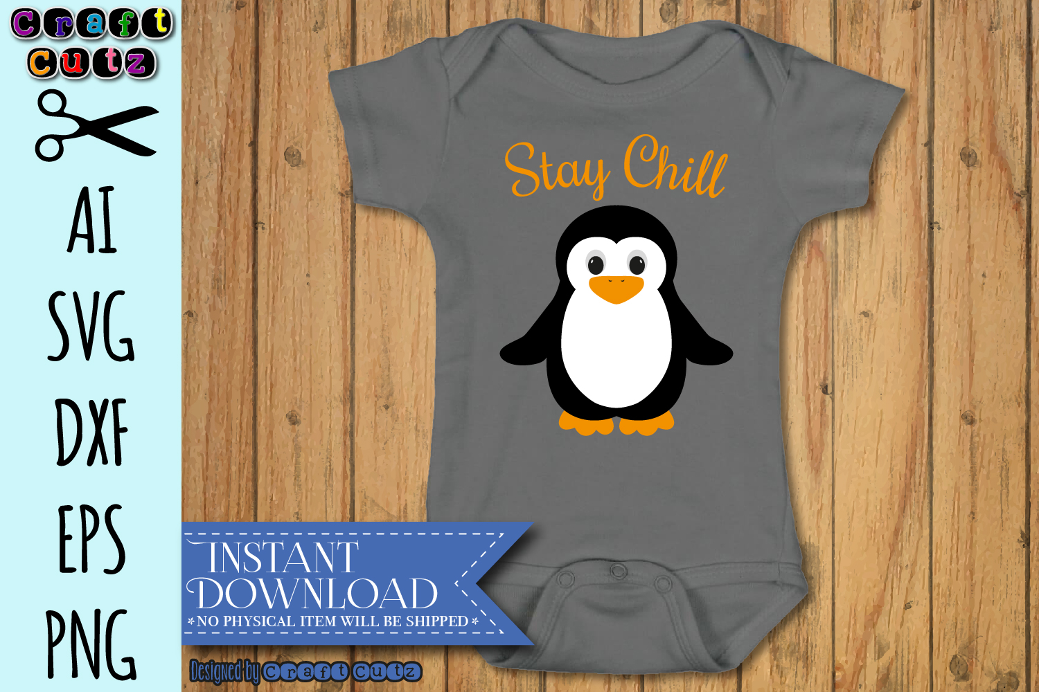 Download Cute Penguin svg, Stay Chill Cut File, Winter svg (181578 ...