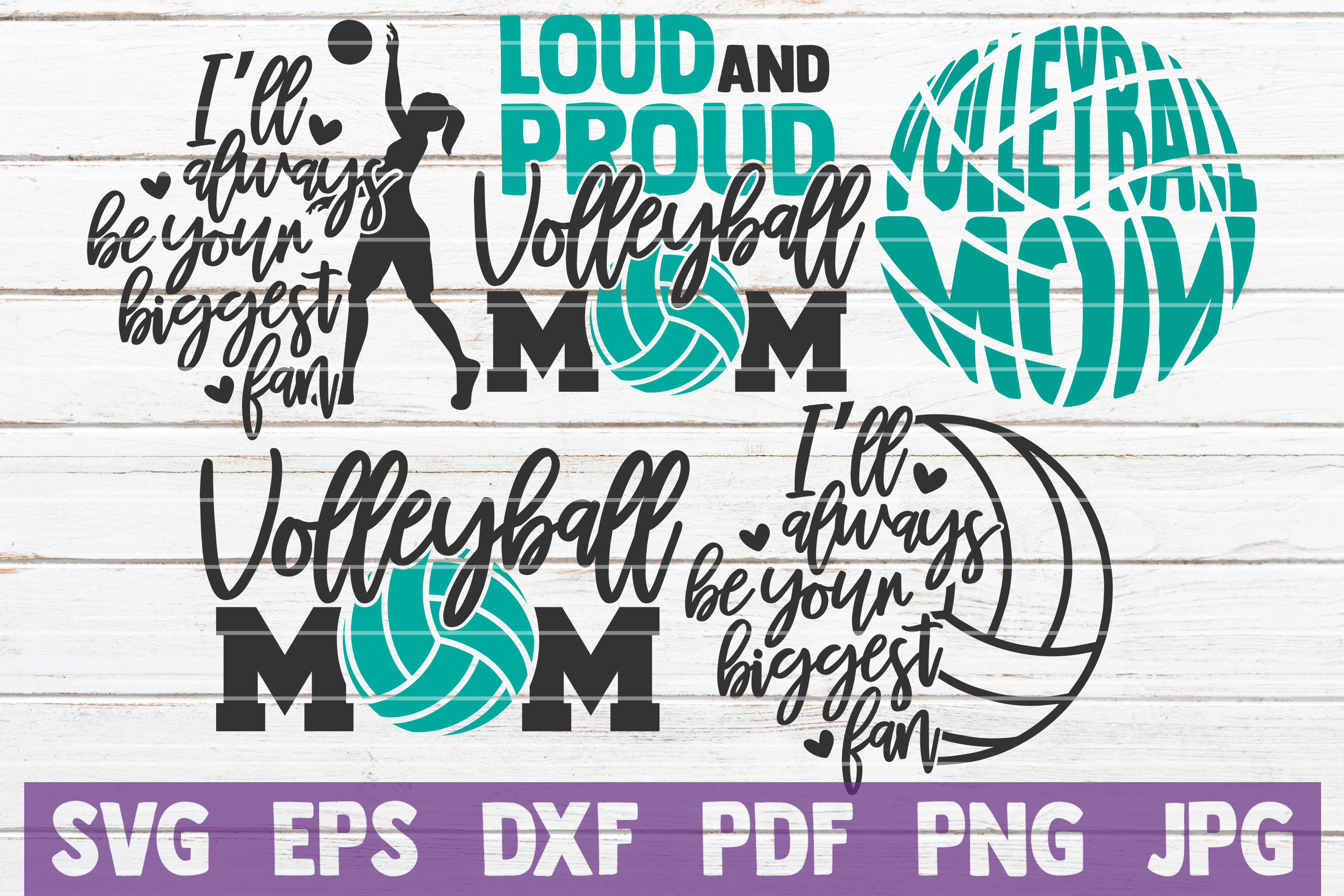 Download 5 Volleyball Mom SVG Cut Files | Volleyball SVG Bundle (219237) | Cut Files | Design Bundles