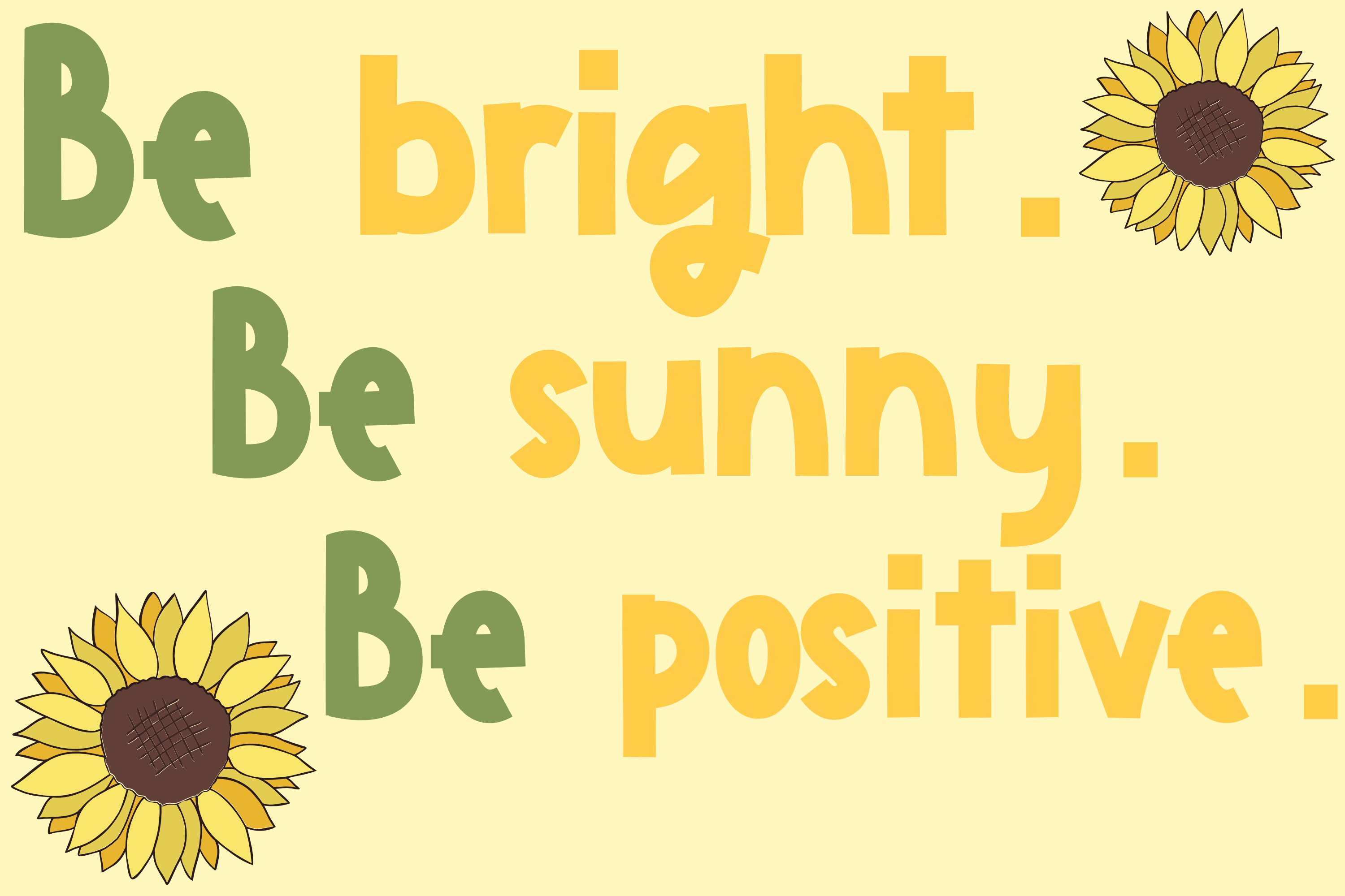 Sunflower Garden A Cute Font (516611) Regular Font Bundles