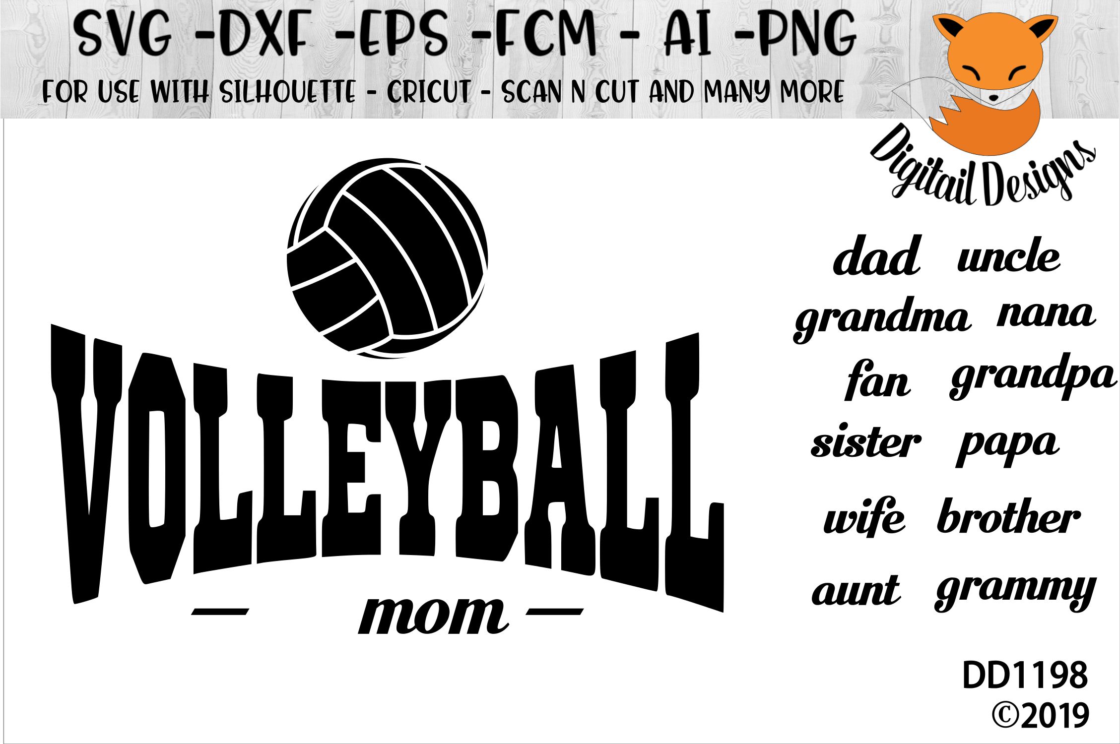 Volleyball Family SVG