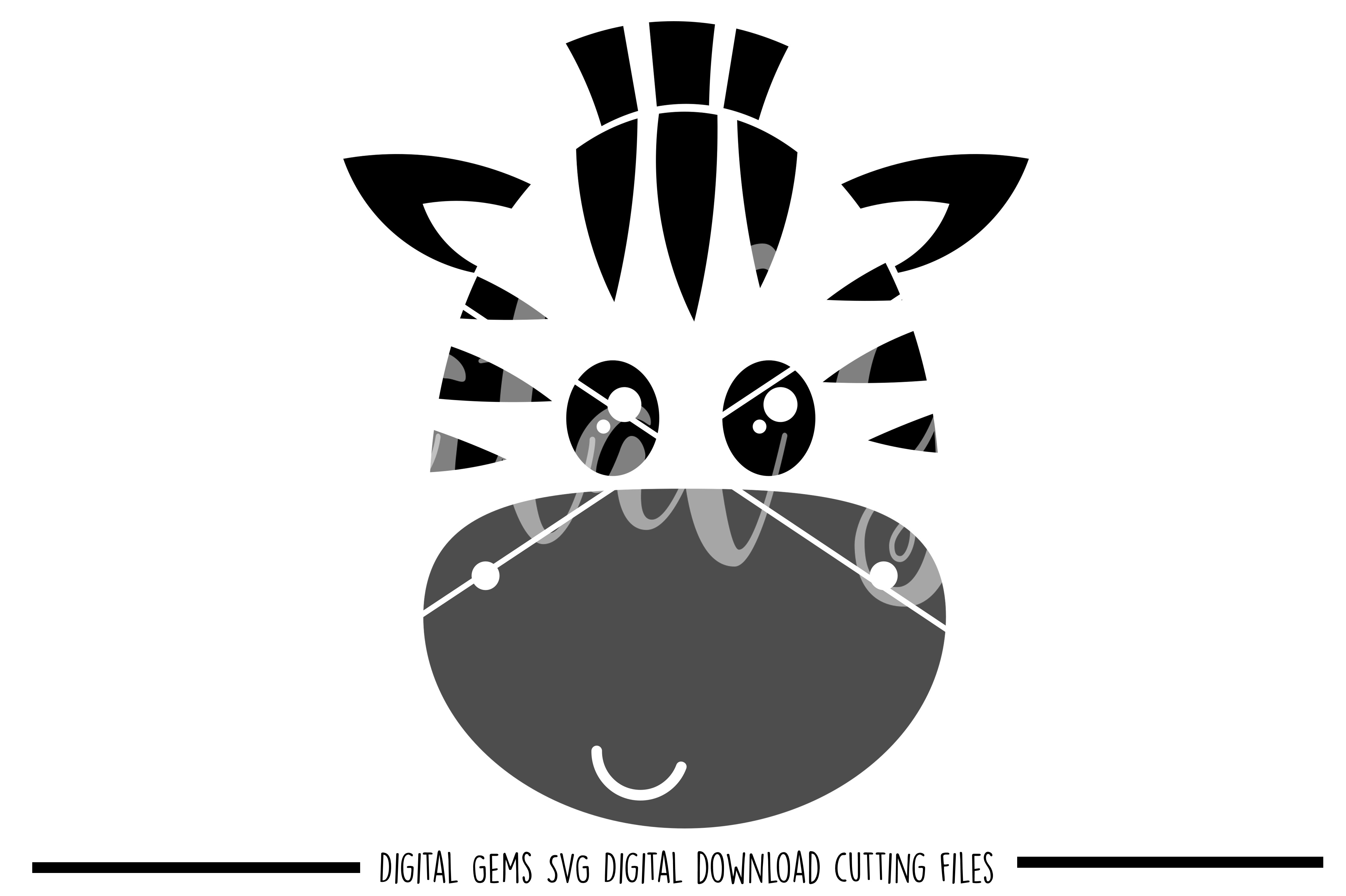 Download Zebra face SVG / EPS / DXF Files