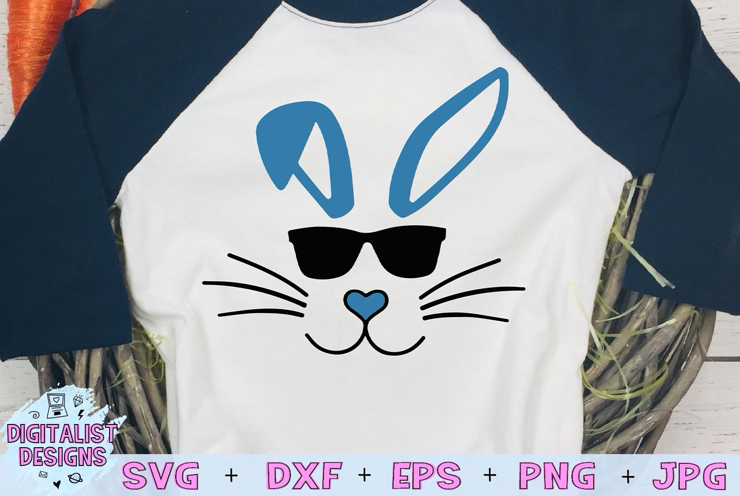 easter svg, bunny svg, easter bunny svg, bunny sunglasses (70284) | Cut