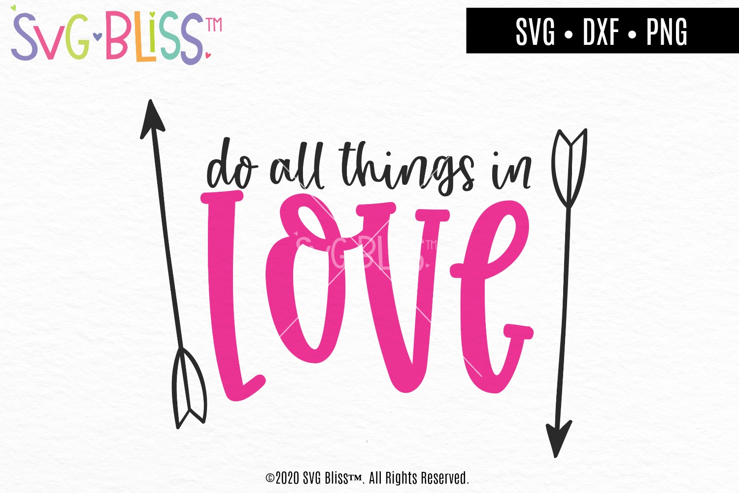 Download Do All Things In Love- Bible Verse Valentine SVG Cut File