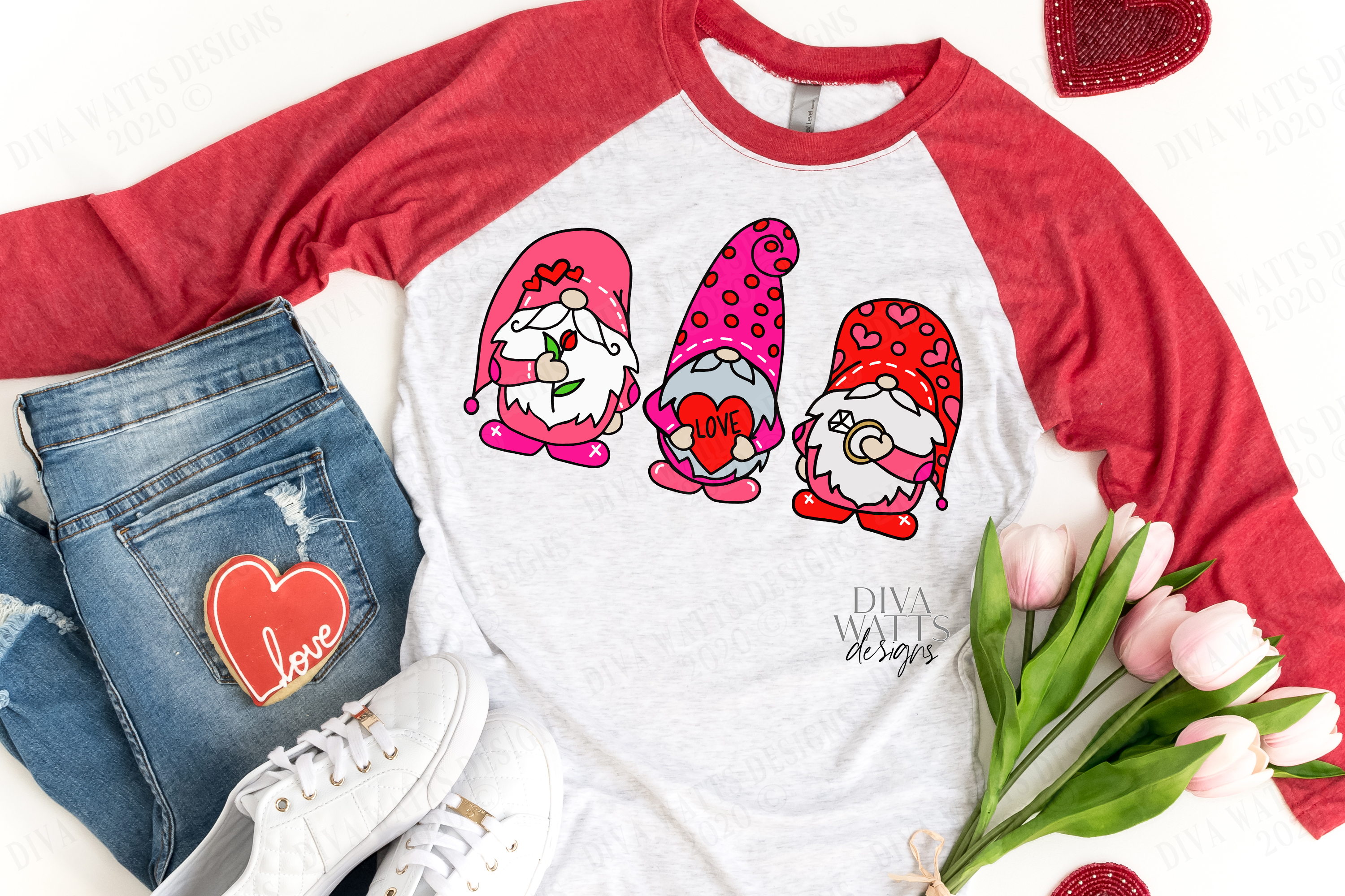 Download Valentine's Day Gnomes - Gnome - Gnomies - Trio - Heart SVG