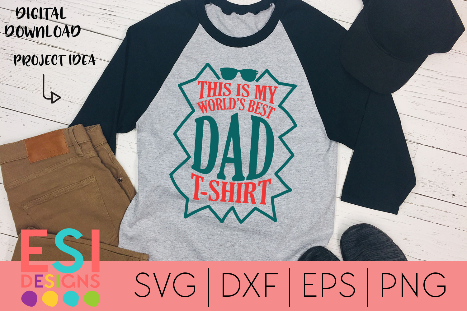 Download Father's Day | This is my world's best Dad T-Shirt SVG