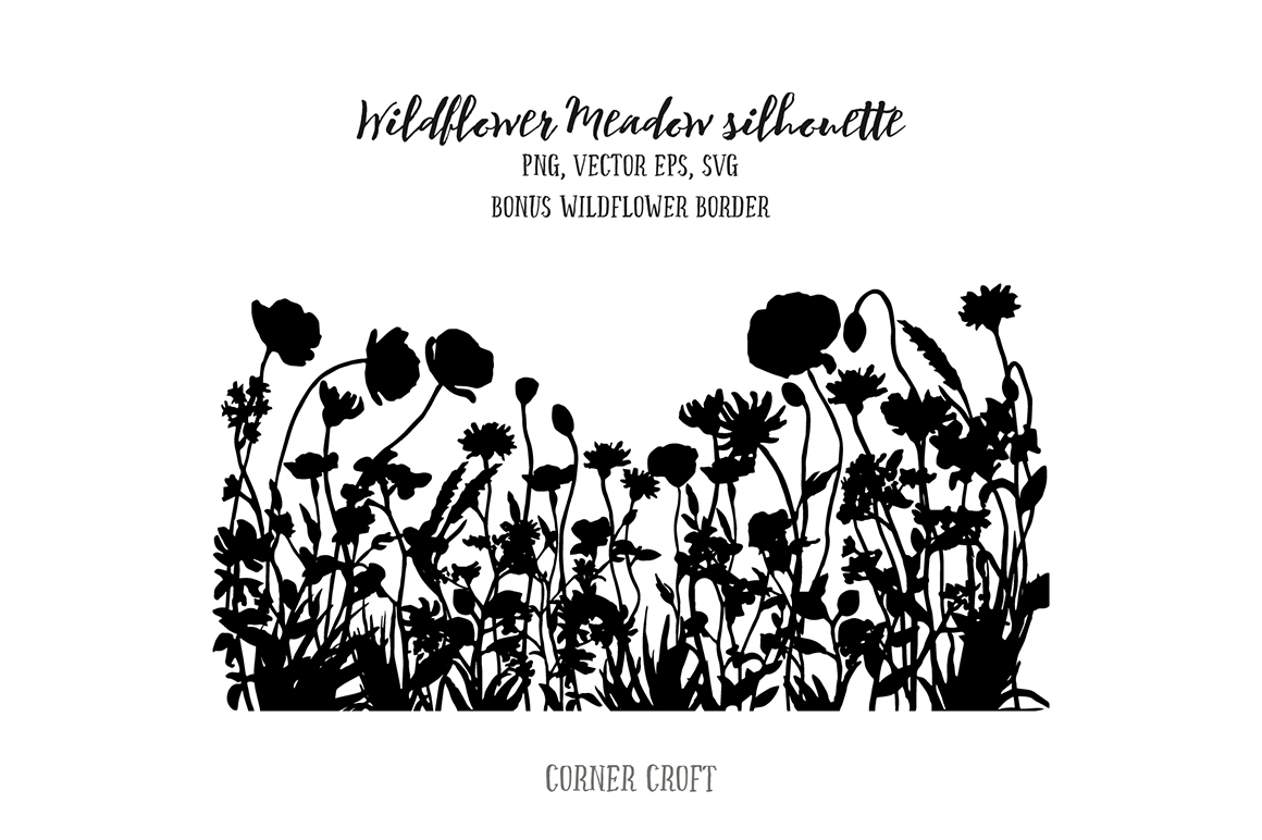 Free Free 235 Silhouette Flower Border Svg SVG PNG EPS DXF File