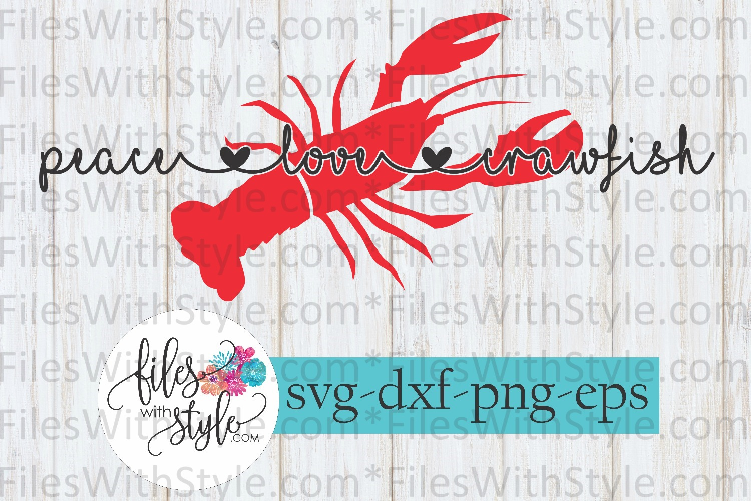 Download Peace Love Crawfish Boil SVG Cutting Files (211934) | SVGs | Design Bundles